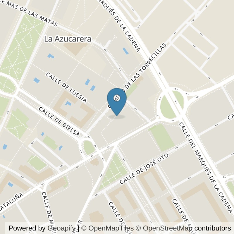 Map: location of VivaGym Zaragoza Av. Cataluña in Zaragoza