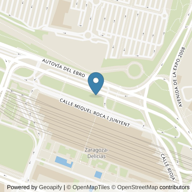 Map: location of VivaGym Zaragoza Delicias in Zaragoza