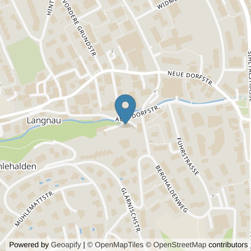 Map: location of Vivezza in Langnau am Albis