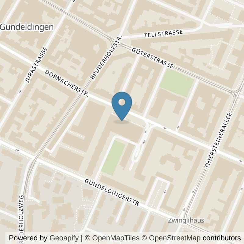 Map: location of well come FIT Basel in Basel