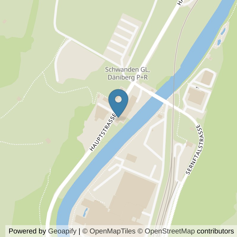 Map: location of well come FIT Schwanden in Schwanden