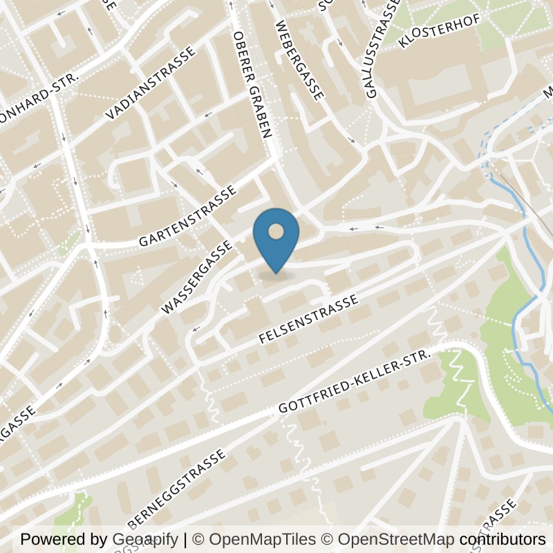 Map: location of well come FIT St. Gallen Einstein in St. Gallen