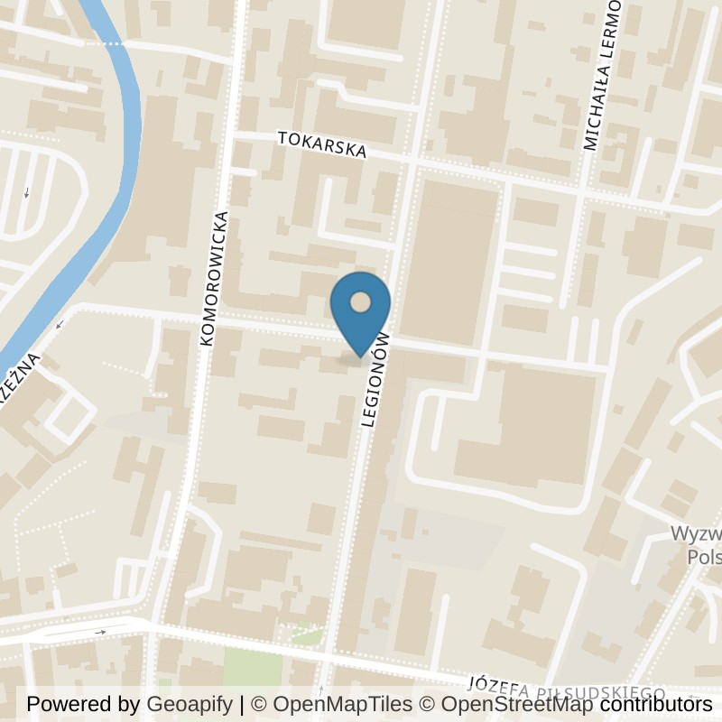Map: location of Klub fitness i Siłownia Bielsko-Biała 24/7 I Well Fitness in Bielsko-Biała