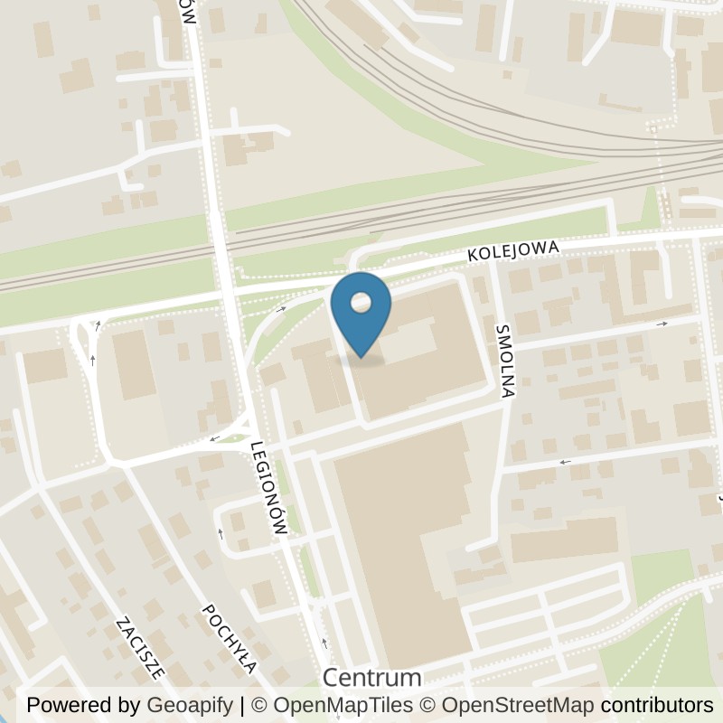 Map: location of Klub fitness i Siłownia Czechowice-Dziedzice 24/7 I Well Fitness in Czechowice