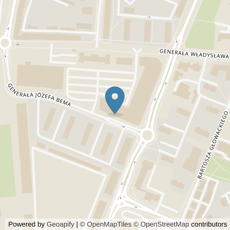 Map: location of Well Fitness Klub fitness i Siłownia Multibox 24/7 in Głogów