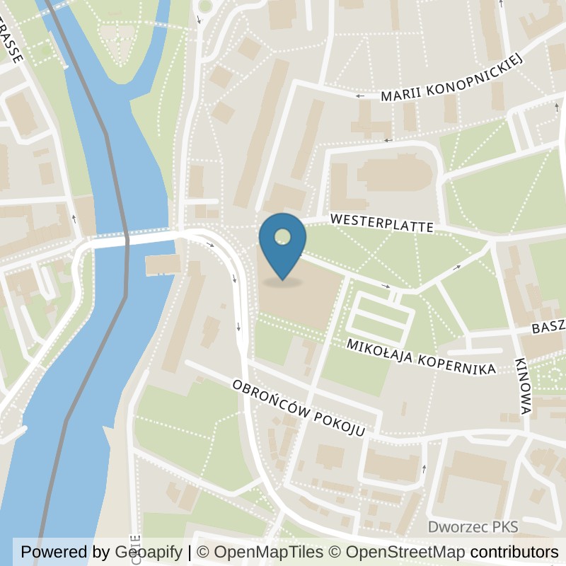 Map: location of Well Fitness Klub fitness i Siłownia Gubin in Gubin