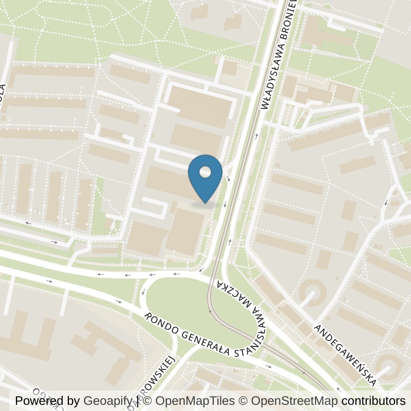 Map: location of Well Fitness Fitness klub i Siłownia DH Wanda 24/7 in Kraków
