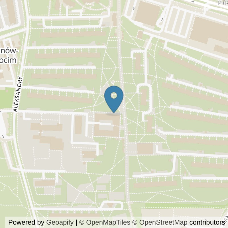 Map: location of Well Fitness Aleksandry (dawniej Fitness Platinium) in Kraków