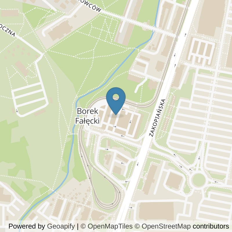 Map: location of Well Fitness Solvay Park (dawniej Fitness Platinium) in Kraków