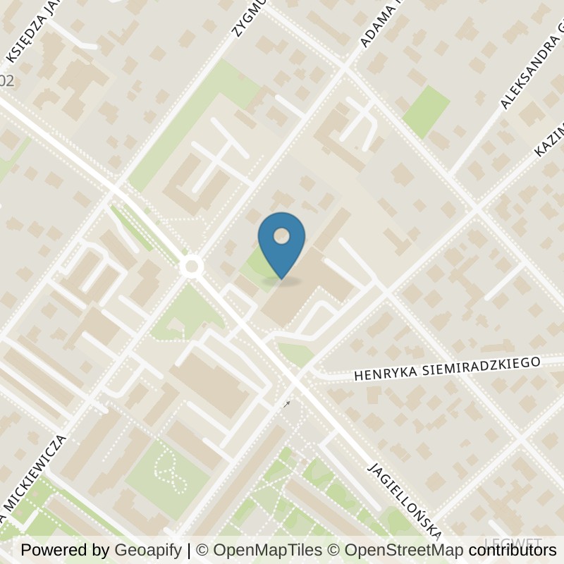 Map: location of Well Fitness Klub fitness i Siłownia Legionowo 24/7 in Legionowo