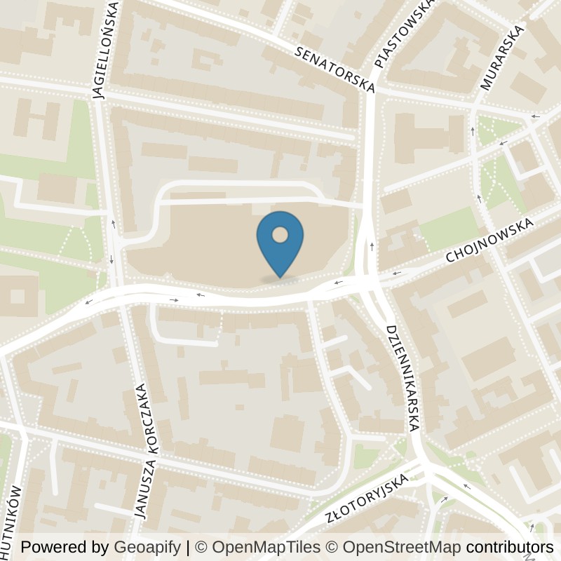 Map: location of Klub fitness i Siłownia Galeria Ferio 24/7 I Well Fitness in Legnica