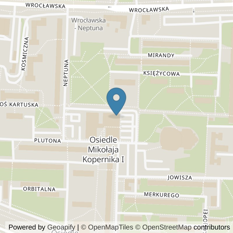 Map: location of Klub fitness i Siłownia Marsa 24/7 I Well Fitness in Legnica