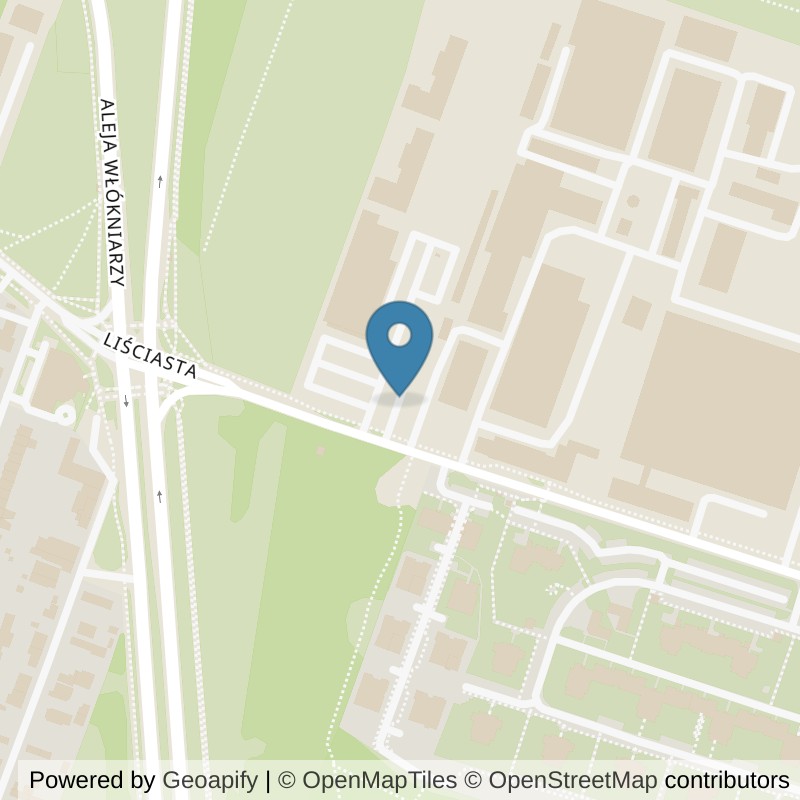 Map: location of Well Fitness i klub fitness Bałuty Liściasta 24/7 in Łódź