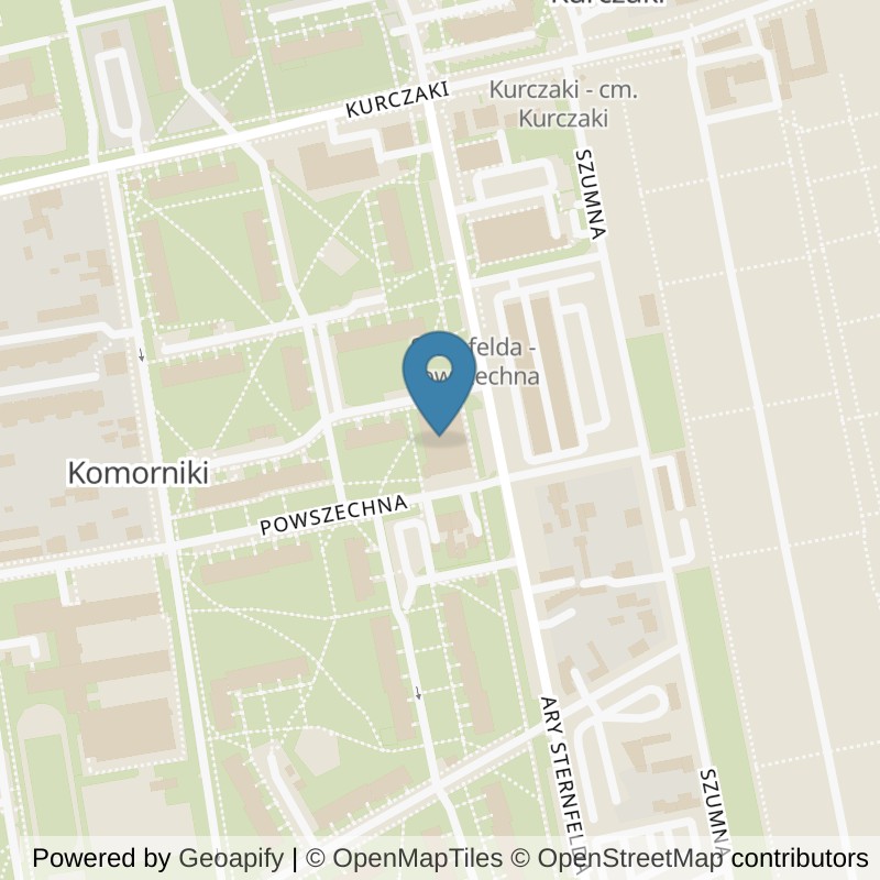 Map: location of Well Fitness i klub fitness Chojny 24/7 in Łódź