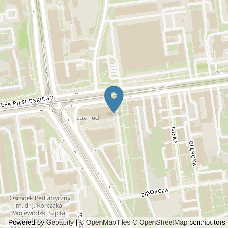 Map: location of Well Fitness i klub fitness Imagine 24/7 in Łódź