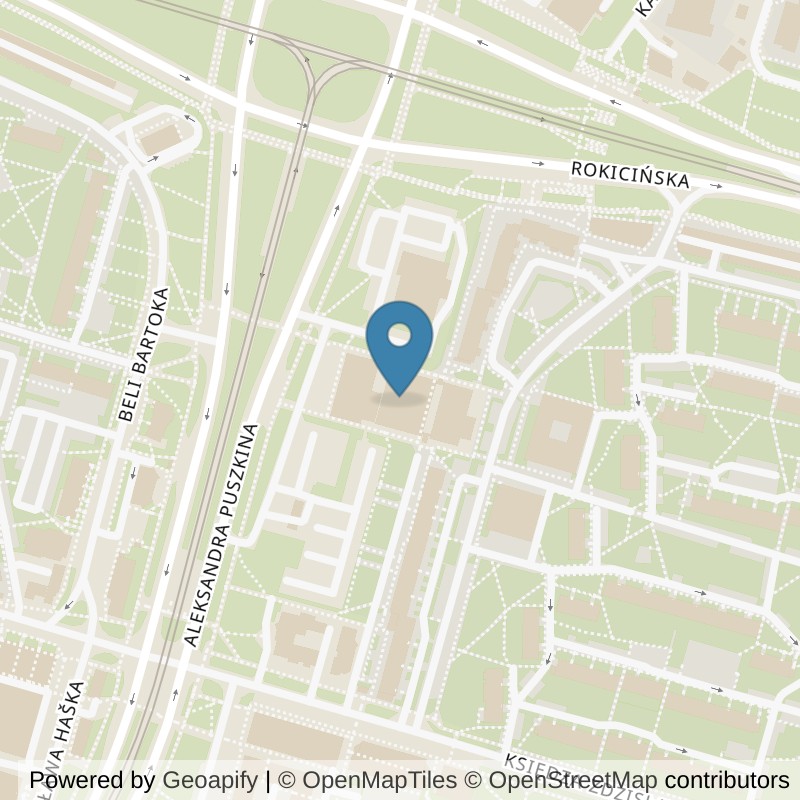 Map: location of Well Fitness i klub fitness Widzew 24/7 in Łódź