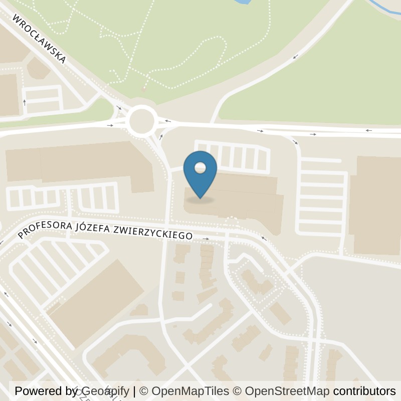 Map: location of Klub fitness i Siłownia Indomo 24/7 I Well Fitness in Lubin