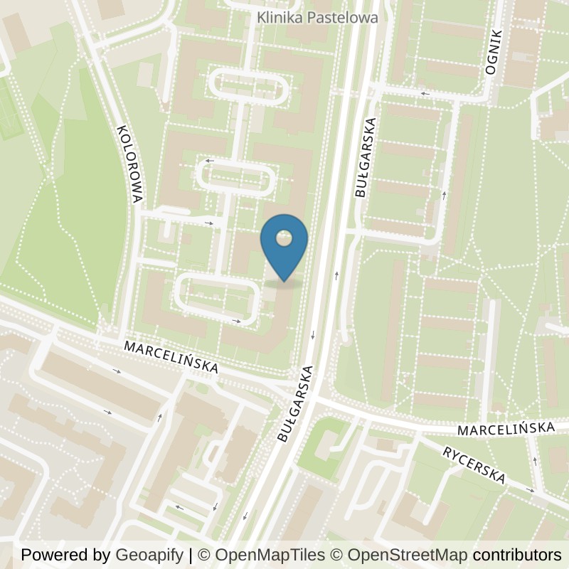 Map: location of Well Fitness Klub fitness i Siłownia Business Garden 24/7 in Poznań