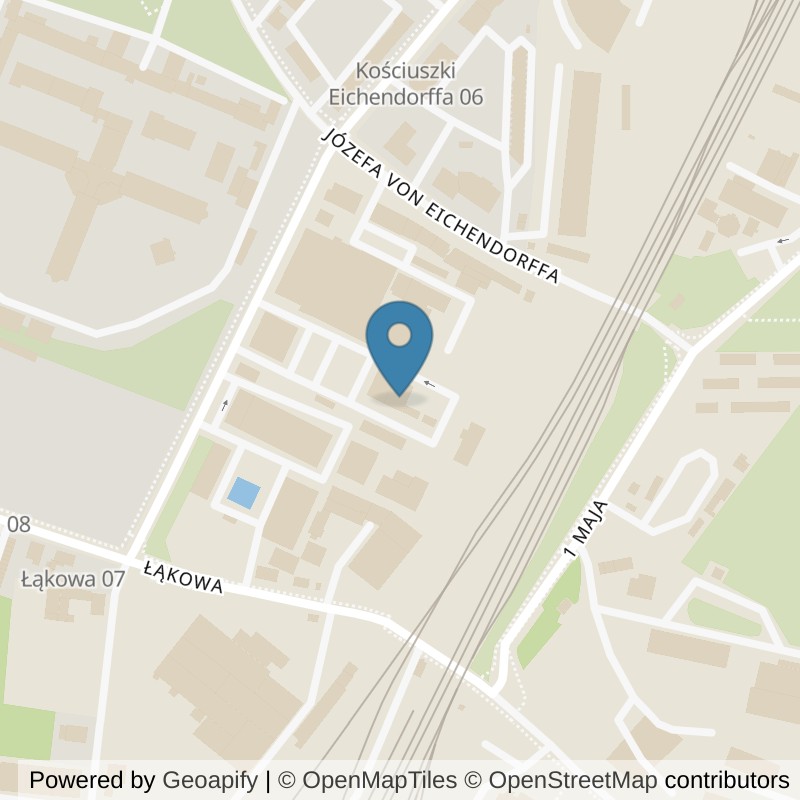 Map: location of Klub fitness i Siłownia Racibórz 24/7 I Well Fitness in Racibórz