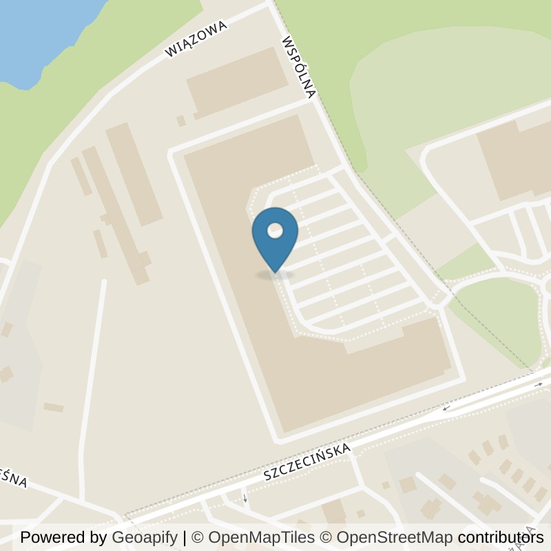 Map: location of Well Fitness Siłownia Słupsk in Słupsk