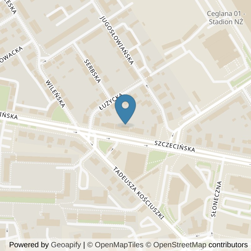 Map: location of Well Fitness Stargard 24/7 in Stargard
