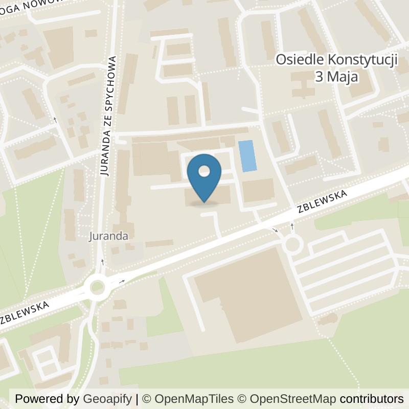 Map: location of Well Fitness Klub fitness i Siłownia Starogard Gdański 24/7 in Starogard Gdański