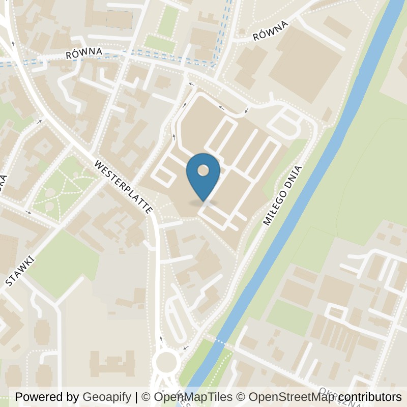 Map: location of Klub fitness i Siłownia Świdnica 24/7 I Well Fitness in Świdnica