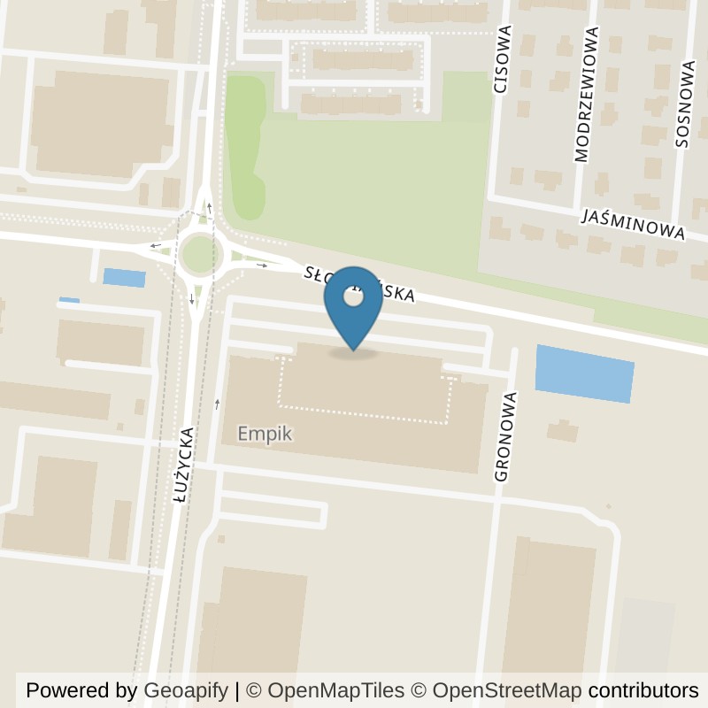 Map: location of Well Fitness Klub fitness i Siłownia Świebodzin 24/7 in Świebodzin