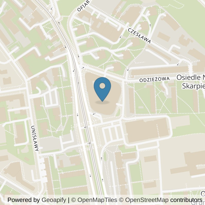 Map: location of Well Fitness Siłownia Hanza in Szczecin