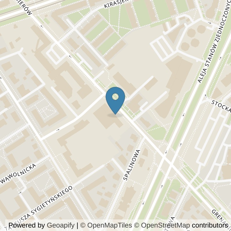 Map: location of Well Fitness Siłownia Grochów in Warszawa