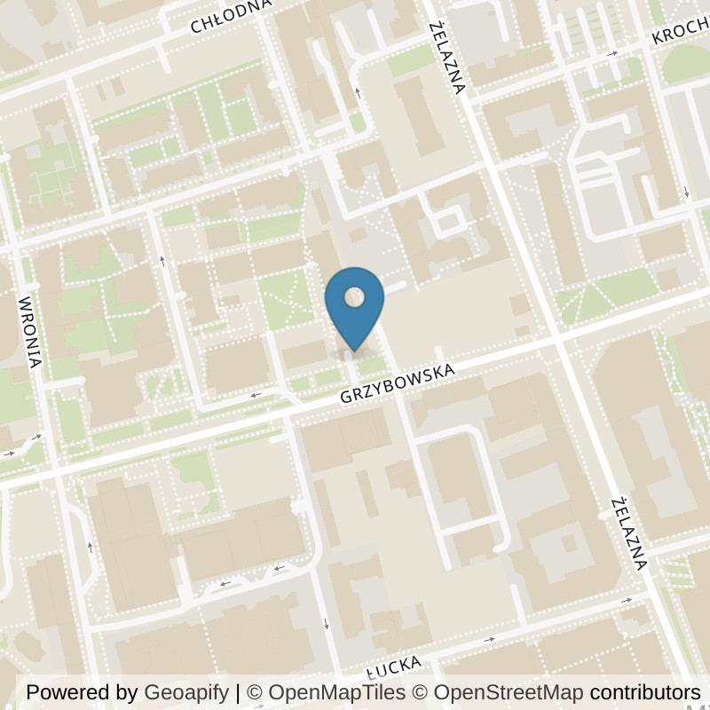 Map: location of Well Fitness Browary Warszawskie 24/7 | Sauna in Warszawa