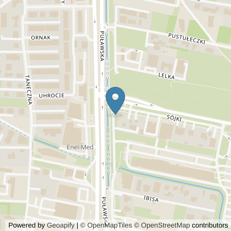 Map: location of Well Fitness i klub fitness Ursynów 24/7 in Warszawa