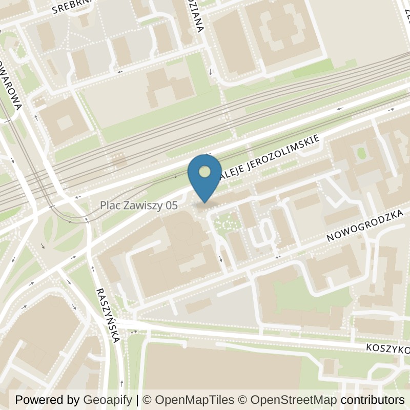 Map: location of Well Fitness Ochota 24/7 in Warszawa