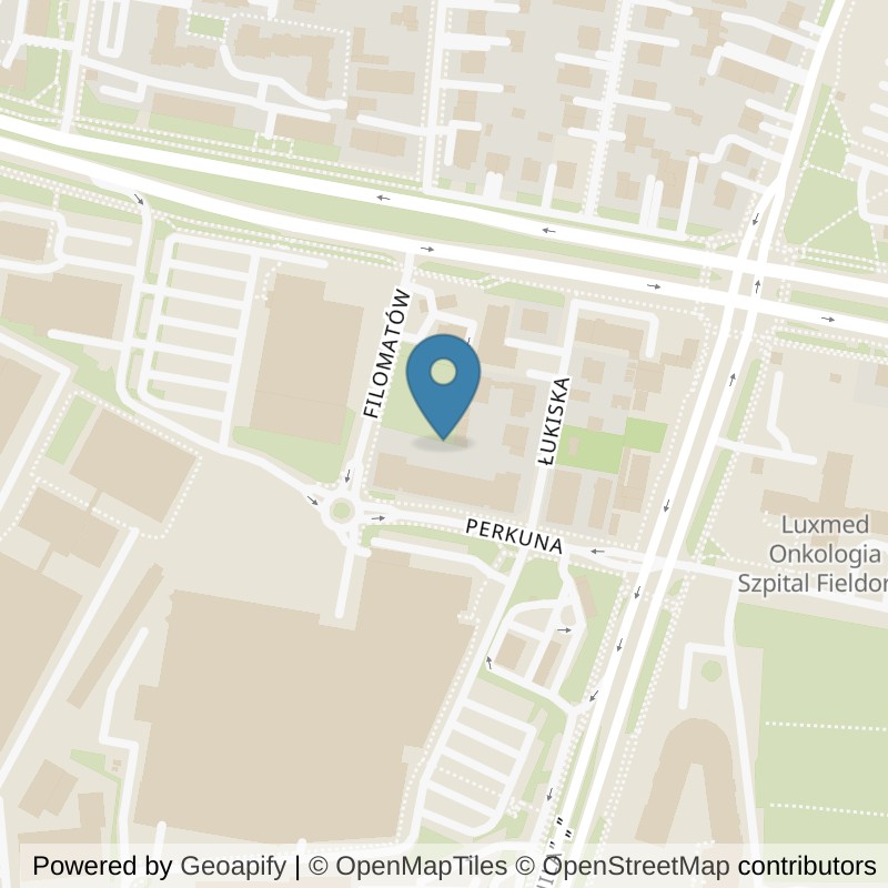 Map: location of Well Fitness Praga-Południe 24/7 in Warszawa