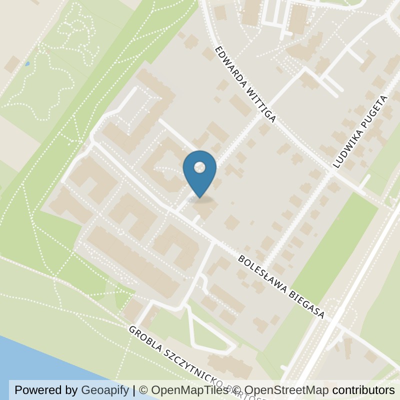 Map: location of Well Fitness i klub fitness Biskupin 24/7 in Wrocław