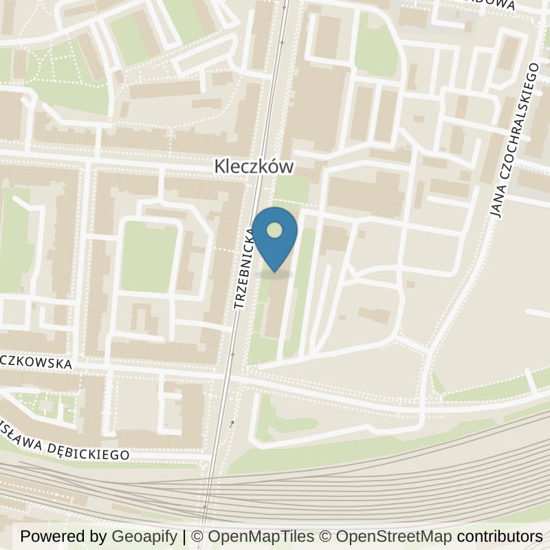 Map: location of Well Fitness Kleczków 24/7 in Wrocław