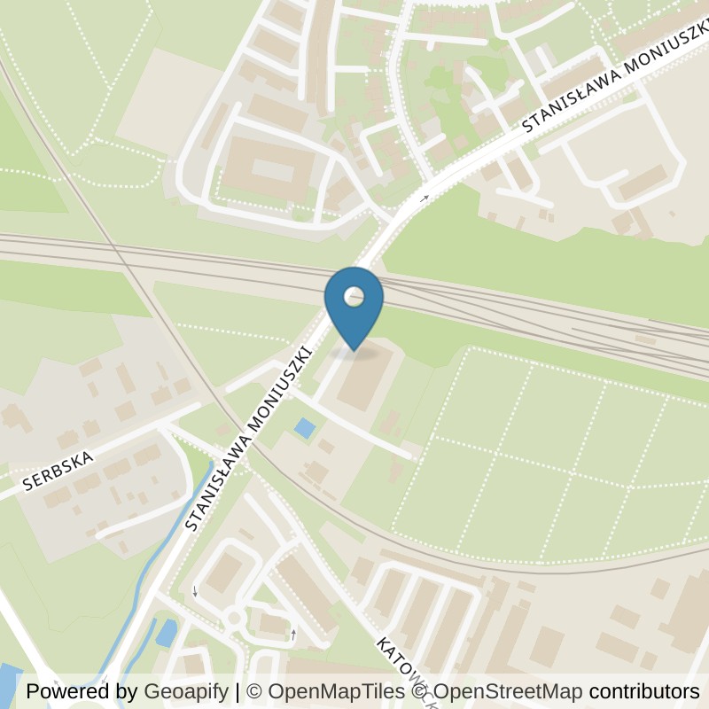 Map: location of Well Fitness Siłownia Żary in 68-200 Żary