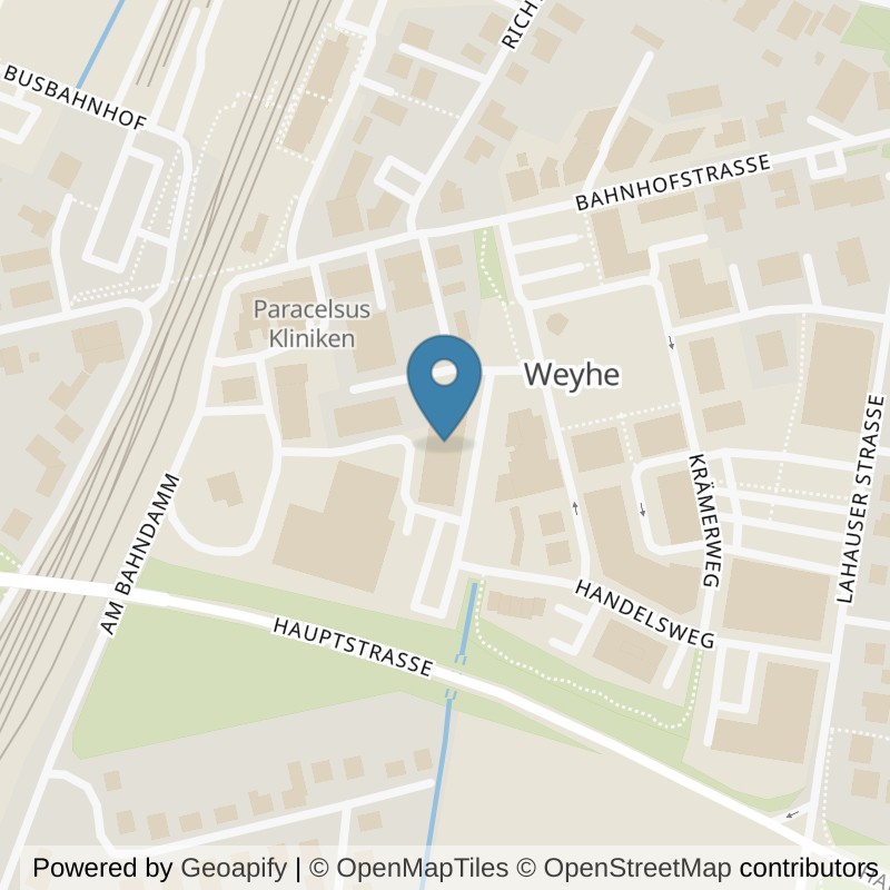 Map: location of wellyou Weyhe in Weyhe-Kirchweyhe