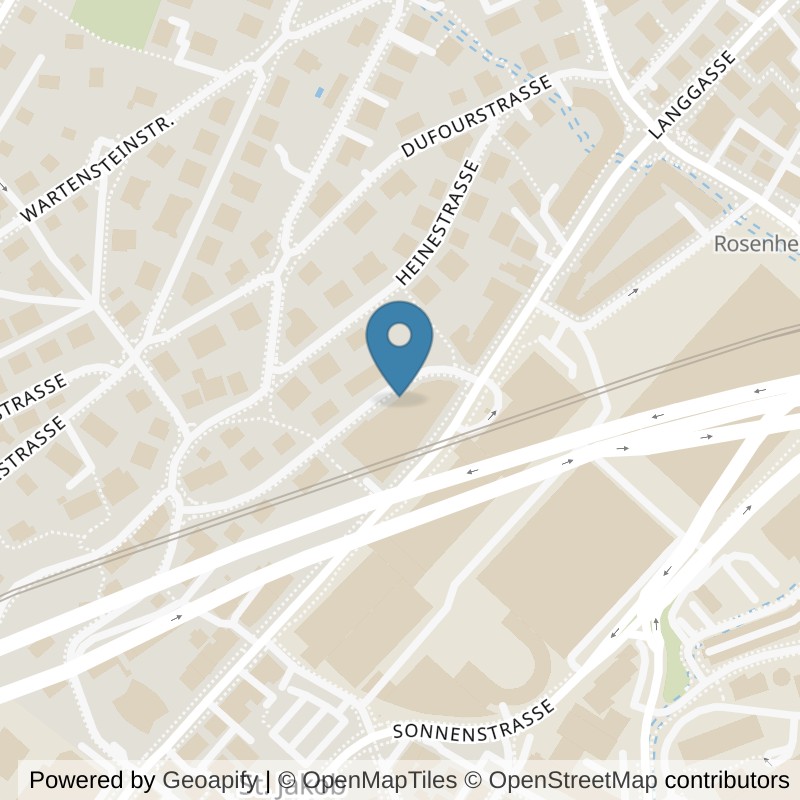 Map: location of Workout Academy in St. Gallen