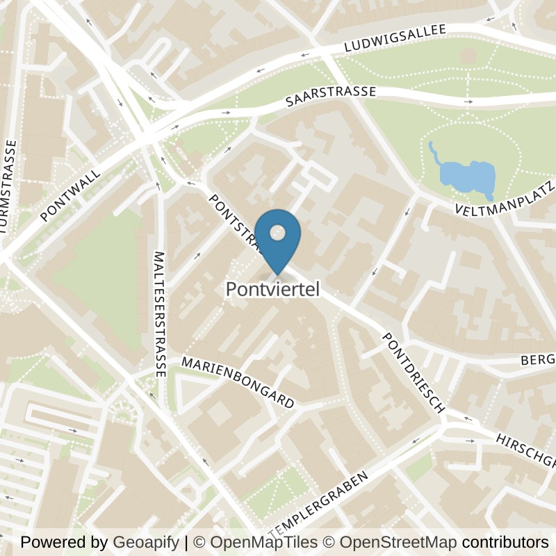 Map: location of World of Fitness WOF 30 – Pur Aachen in Aachen