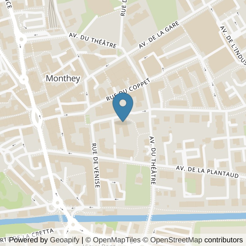 Map: location of XPulse in Monthey