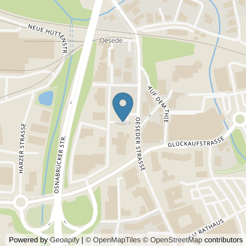Map: location of Xsports Fitness Georgsmarienhütte in Georgsmarienhütte