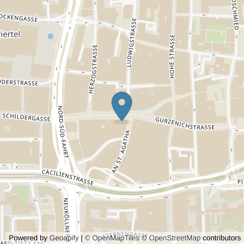 Map: location of XTRAFIT Köln-Zentrum in Köln