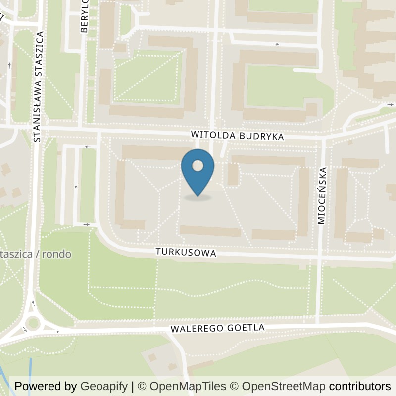 Map: location of Xtreme Fitness Bełchatów Budryka in Bełchatów
