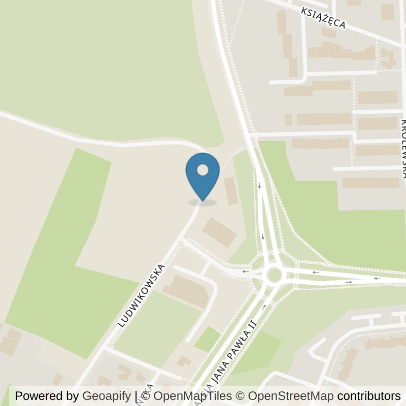 Map: location of Xtreme Fitness Bełchatów Ludwikowska in Bełchatów