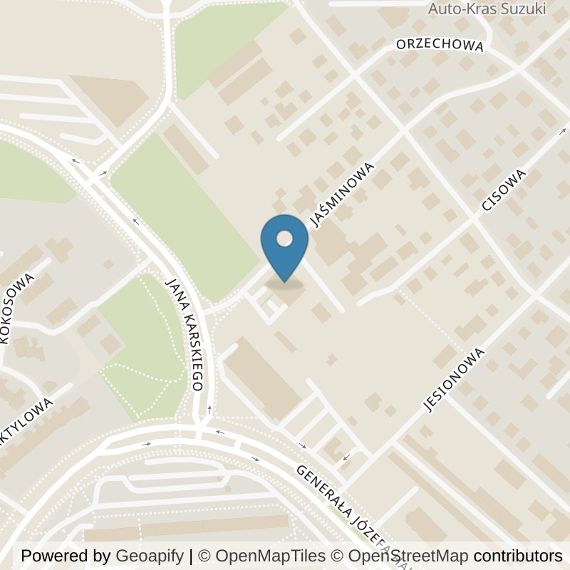 Map: location of Xtreme Fitness Białystok in Białystok