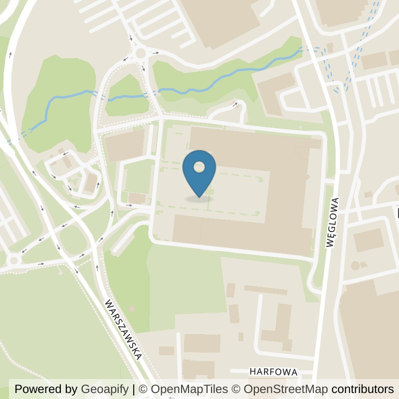 Map: location of Xtreme Fitness Bielsko Biała in Bielsko-Biała