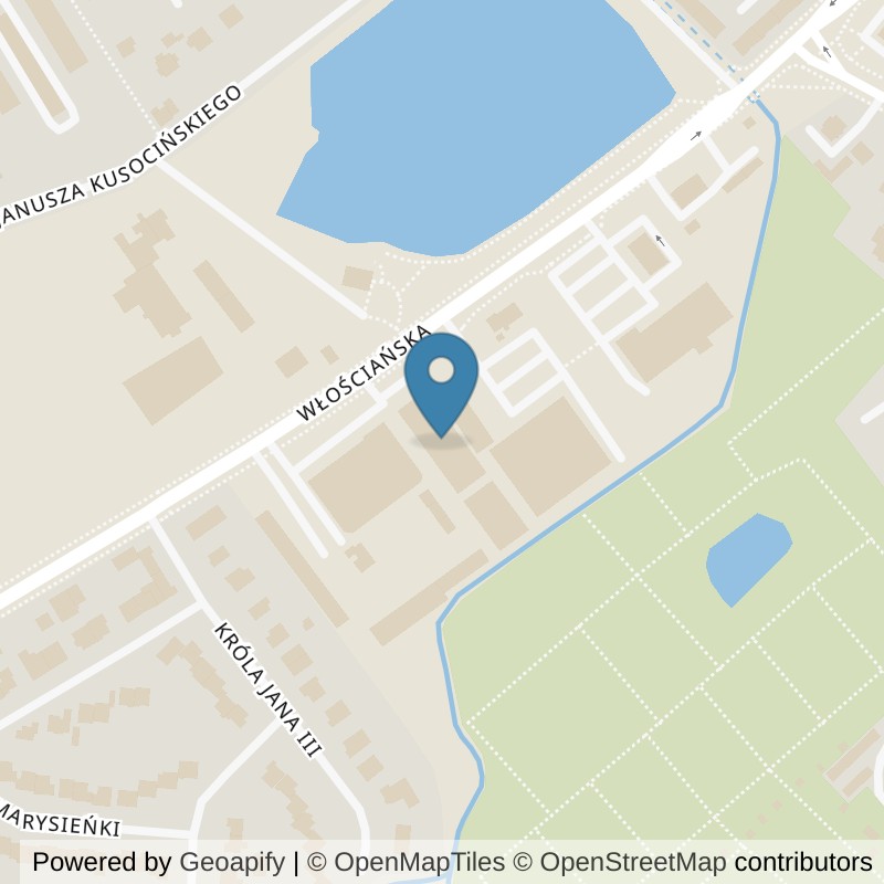 Map: location of Xtreme Fitness Brzeg in Brzeg