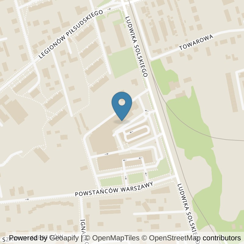 Map: location of Xtreme Fitness Brzesko Odyseja in Brzesko
