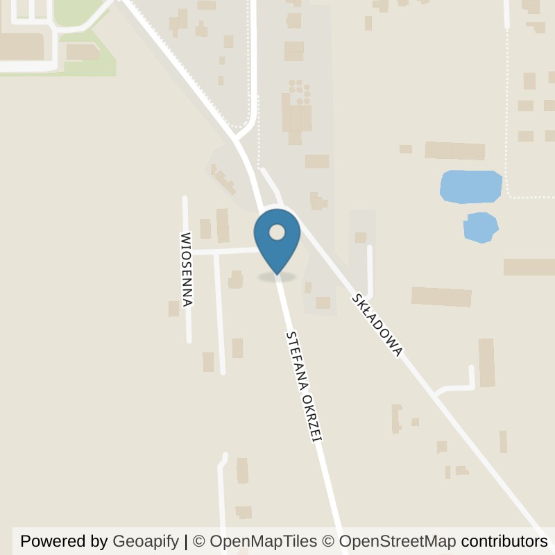 Map: location of Xtreme Fitness Brzeziny in Brzeziny